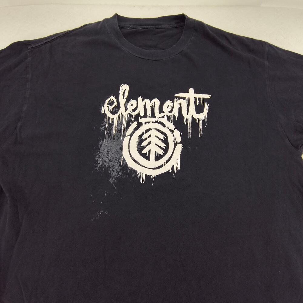 Element Skateboarding Wind Water Fire Earth Crew Neck Shirt Mens Size 2XL Black